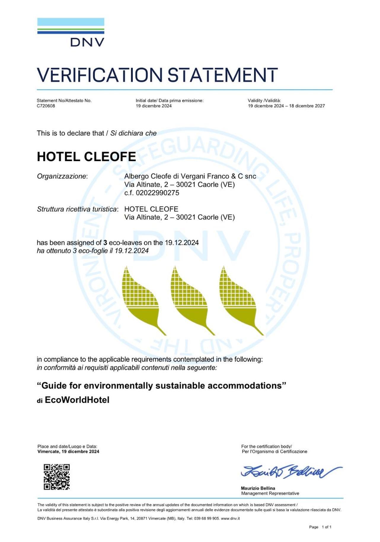 Eco Hotel Cleofe Caorle Exterior photo